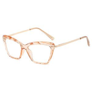 New Elvin Mathews Lt Brown Eyeglasses